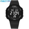 Versión coreana original del popular reloj electrónico estilo universitario ins impermeable LED luminoso tendencia simple reloj para estudiante Niño