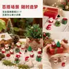 Enfeites de resina de Natal Papai Noel fofo boneco de neve paisagem em miniatura materiais DIY decorações de mesa de escritório