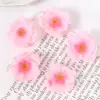 Cabeças e Pétalas de Flor de Pessegueiro Artificial em Estoque, Flores Artificiais, Materiais DIY para Decorações de Casamento e Arranjos de Cena