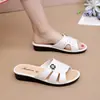Nuevos Estilos 2026 Pantuflas para Mamá para Verano, Pantuflas de Mujer de Tacón Medio y Suela Suave para Mujeres de Mediana Edad y Mayores, Sandalias Antideslizantes de Tacón Cuña para Mujer