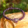 Jingde Joyería Pulsera de Cuentas Redondas Corazón de Cristal Natural Múltiples Estilos Pulsera Corazón de Jade Accesorios Fabricante Mayorista