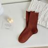 2023 Otoño Nuevo Corea del Sur calcetines de media caña para mujer calcetines de rizo al por mayor calcetines de confinamiento con dopamina de boca suelta para mujer