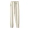Pantalones harén ajustados de alta gama para mujer, pantalones de zanahoria de punto de lana, pantalones ajustados de otoño e invierno, pantalones holgados de abuela