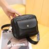 Bolso cuadrado pequeño fresco y sencillo para dama, venta al por mayor, bolso de mujer, monedero, bolso bandolera bordado en forma de diamante, bolso para teléfono móvil