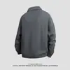Chaqueta Cardigan de Punto con Cremallera y Solapa para Hombre, Otoño Primavera, Textura Casual, Holgada, Manga Larga, Suéter