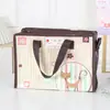 Bolso de Mano Moderno Simple Estilo Cubo Tela No Tejida Duradero Fuerte No se Rompe Impresión a Color Bolsa de Compras para Ropa