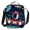 Bolsa de almuerzo para estudiante con cabeza de caricatura para hacer impresión a color bolsa de almuerzo térmica para niños bolsa de comida al por mayor transfronteriza