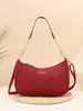 Bolso de Hombro de Color Sólido de Moda para Mujer 2025 Nuevo Estilo Bolso de Mano para Hombro Bolso Cruzado de Hombro con Textura Bolso de Mano