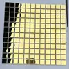Pacote de Adesivos Decorativos Mosaico de Aço Inoxidável Metal Prata Escovado Superfície Espelhada para Pilares Balcões de Bar Paredes de Fundo de Restaurante