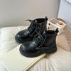Zapatos de Niña Botas Martins 2024 Primavera y Otoño Botas para Niños Otoño Nuevas Botas Cortas de Moda para Niñas Botas de Cuero de Suela Blanda