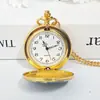 Reloj de Bolsillo Dorado Estilo Chino Doce Animales Zodiacales Colgante Tapa abatible Regalo para Estudiante Patrón Personalizable Reloj de Cuarzo Al por Mayor