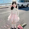 Vestido para niña, nuevo estilo otoño 2026, elegante conjunto de vestido para bebé niña, vestido formal de otoño para niños, vestido de princesa