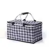 Venta Directa de Fábrica Cesta de Almacenamiento Portátil de Mano Estampada para Camping al Aire Libre Plegable Estampada Aislante