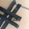 Apertura de almendra al por mayor Cremallera de nailon No. 5 Ropa Uniforme escolar Ropa de trabajo Cremallera de autobloqueo para cabeza Negra