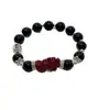 Pulseira de Contas Duplo Círculo Estilo Chinês, Novo Design de Nicho de Luxo, Joia Fresca e Elegante, Presente de Dia das Mães para Mulheres