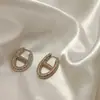 Ear cuffs de personalidade europeia e americana exagerados com senso de alta qualidade para heavy metal, brincos de círculo grande, brincos com design retrô francês