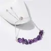 Joyería europea y americana nueva venta caliente pulsera de cadena ajustable pulsera de grava de cristal natural regalo pequeño fresco damas