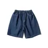 Ropa para Hombre North Boundary 2026 Verano Nuevos Shorts de Mezclilla Rectos Color Oscuro Pantalones Casuales de Longitud Media con Cordón para Hombre