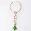 Série de Natal Chaveiro de Liga Desenho Animado Papai Noel Rena Pingente Acessórios de Decoração DIY Presente Venda por Atacado