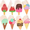 Virutas de Madera para Helado Transfronterizas Materiales DIY Manualidades Decoraciones de Graffiti Cumpleaños Infantiles Pintura Helado de Madera