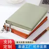 Caderno A5 com Couro Macio e Padrão Lichia, Adequado para Negócios, Escritório e Reuniões de Trabalho, Personalizável com Logo, Portátil