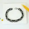 Pulseras de Acero Inoxidable de Venta Caliente Transfronterizas Europeas y Americanas, Collares de Moda Callejera para Hombre de Amazon, Suministro Directo de Fábrica al por Mayor