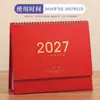 Calendário de Mesa de Papel Morandi 2027 Simples Calendário Mensal de Escritório Ano do Carneiro Calendário de Check-In de Trabalho Design Personalizado com Sua Própria Imagem