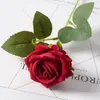 Uau Personalizado Veludo Sintético Rosa Único Casa Casamento Dia dos Namorados Cascata Vermelha Decoração de Parede de Flores Mão