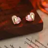Pendientes Weidni de Alta Lujo Corazón a Corazón Moda de Nicho Pendientes Elegantes Pendientes de Gama Alta Venta al por Mayor Mujeres