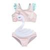 Trajes de baño de una pieza para niñas, nuevos de fábrica, con dibujos animados, de secado rápido, triangulares, para aguas termales.