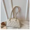 Bolso de Hombro de Moda Transfronterizo, Nuevo Estilo Bolso Boston Rombo para Viajes, Bolso Grande de Bowling para Debajo del Brazo para Mujer, Bolso para Mujer