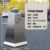 Cono de Estacionamiento Cono de Helado Bloqueo Vial Acero Inoxidable Espacio de Estacionamiento Pilote Señal de Advertencia Cono Triangular Cubo de Estacionamiento
