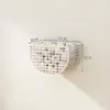 Cesta de Almacenamiento para Cebolleta, Jengibre y Ajo Montada en la Pared Sin Taladrar Estante de Cocina para Pared Cesta Pequeña Colgante para Jengibre y Ajo Artefacto
