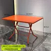 Mesa Plegable Redonda Pequeña de Acero Inoxidable para Casa de Alquiler para Comer y Tareas Mesa Cuadrada para Puesto Exterior