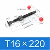 Juego de husillo de bolas tipo T Accesorio Tornillo trapezoidal Husillo de bolas trapezoidal Maquinaria para carpintería Abrazadera para husillo de bolas