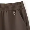 Pantalones Rectos de Cintura Elástica para Abuela, Pantalones Versátiles de Otoño e Invierno, Nuevo Modelo 2026, Color Sólido, Diseño Simple, Pantalones Elásticos de Corte Ajustado para Mujeres de Mediana Edad y Mayores