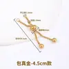 Cadena de extensión de acero de titanio, pulsera de perlas ajustable, cadena de extensión para collar, cadena para clavícula, cadena de cola, accesorios de cadena con cierre de langosta