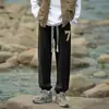 Pantalones de Marca Americana de Moda para Hombre, Primavera y Otoño Nuevos Joggers Deportivos Versátiles Holgados, Pantalones Largos Casuales con Puño para Jóvenes