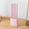 Protetor de lápis tudo-em-um para alunos do ensino fundamental e médio, estojo de lápis com visual elegante, anti-perda, leve, fácil de guardar, com compartimento fixo