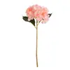 Hortensia Simulada de 2 Hojas Rama Única Tela de Seda Arreglo Floral Grande de Hortensia Decoración de Hotel Accesorios para Fotografía de Bodas Flor Artificial al por Mayor