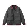 Northern Limit Marca Tendência Estilo Americano Masculino Outono 2025 Novo Jaqueta de Trabalho com Bolso Grande Unissex Solta Casaco Color Block