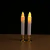 Lámpara de vela de simulación LED de varilla larga oscilante para el hogar, Buda, varilla electrónica, cera, vela de sacrificio de tumba Qingming, venta al por mayor