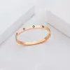Pulseira de Aço Titânio, Simples, Elegante, Luxo Leve, Moda de Alto Padrão, Modelo Feminino Cravejado com Diamantes, Pulseira de Aço Inoxidável para Casal, Não Desbota, para Mulheres