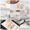 Processamento e Personalização de Joias de Fábrica, Joias Unisex Personalizadas Banhadas a Ouro 18K Cobre, Anéis Personalizados