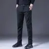 Calças Casuais de Negócios Leves Masculinas para Primavera e Outono Slim Fit Longas Versáteis Tendência Perna Reta Pequena Elásticas Calças Masculinas Atacado