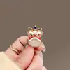 Broche Despertar del León Estilo Chino para Hombres y Mujeres, Diseño de Nicho, Pin Lindo, Botón Anti-Exposición para Cuello, Elegante Decoración de Corsage