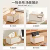 Madera Natural Lujo Ligero Sala de Estar Hogar Caja de Pañuelos de Plástico Escritorio Caja de Pañuelos de Bambú Baño Almacenamiento Caja de Bambú y Madera Logo