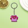 Día de San Valentín tres series llavero creativo Xiyin llavero creativo pequeño regalo moda llavero de coche PVC suave
