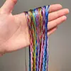 Cuerda trenzada para el cabello con lentejuelas plateadas para niños, accesorio para el cabello de baile callejero de escenario, cinta trenzada brillante para rastas de hip-hop para niñas