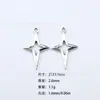 Acessórios DIY de Liga Metálica Mais Vendidos Estilo Ins Estrela de Quatro Pontas Pingente de Estrela de Quatro Pontas Colar Pulseira Brincos Acessórios de Joias Atacado